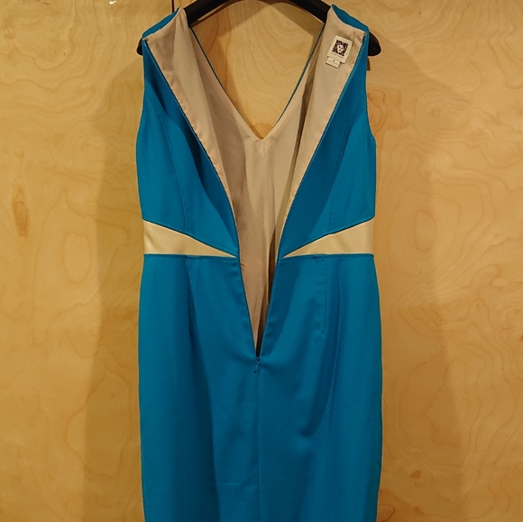 Anne Klein Turquoise Sheath Dress - Picture 3 of 7